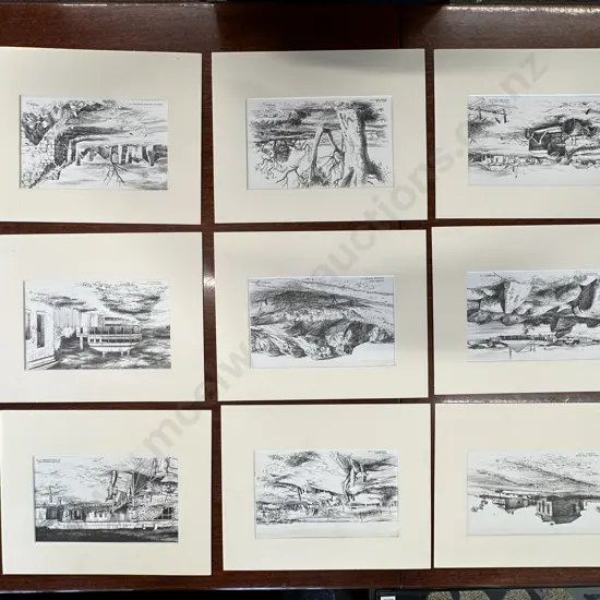 Selection Of Artwork  Including Flinders Ranges, Buried Fences Etc