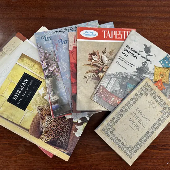 Assorted Vintage Haberdashery Books Including Knitting, Tapestry Etc (Sold As -49)