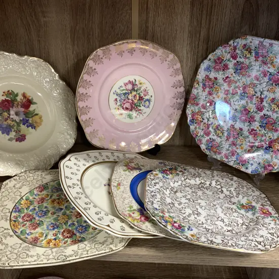 Selection Of English China Serving / Cake  Plates