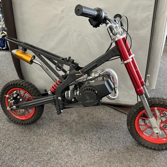 NRCD Newman R/C Direct Red & Black Motorized Childrens Bicycle (As Found Condition)