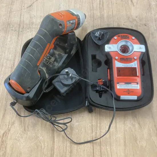 Black & Decker Power Driver & Bullseye Auto. Levelling Laser