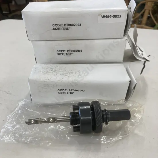 Lot of 4 x Holesaw Mandrels 7/16"