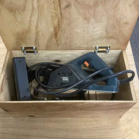 Black & Decker Planer In Wooden Box