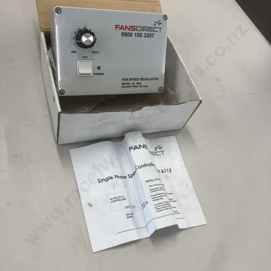 Fans Direct Fan Speed Regulator Model EL 106A