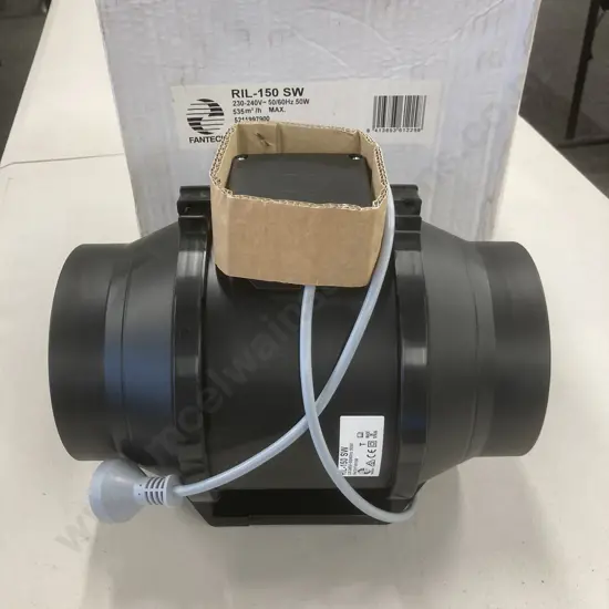 RIL-150SW | Fantech Inline Fan With 2 Speed Switch Suitable For 150mm Duct