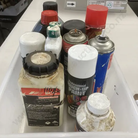 Box Lot BOC S/S Pickling, Paint, Oil Etc