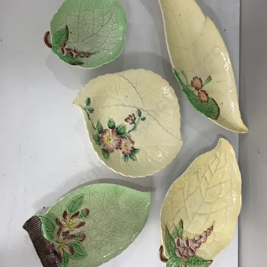 Selection Of Carlton Ware Leaf Dishes 