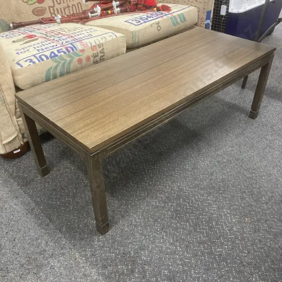 Mahogany Veneer Rectangular Coffee Table, H43 W121 D51cm