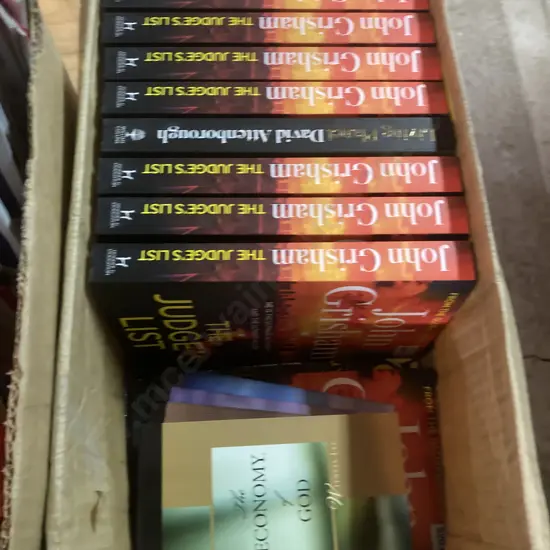 Box Lot New John Grisham The Judges List Books, David Attenborough Living Planet Etc