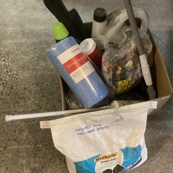 Box Lot Nulon Coolant, Bissell Wash & Protect, Blood & Bone, Handle Etc With a 10Kg Bag Laundry Powder