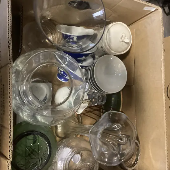 Selection Of Vases, Glass Candle Stick Holders Etc