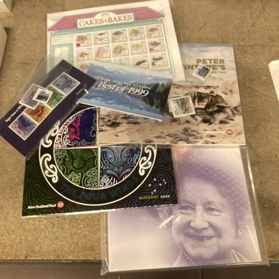 NZ Post A Life That Spans A Century, Kiwi Cakes & Bakes, Peter McInytres WWII, Etc