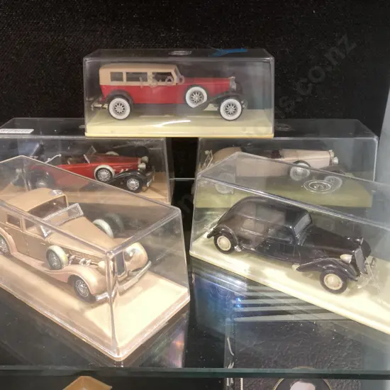 Collection of Vintage Diecast Solido Boxed Model Cars x 5