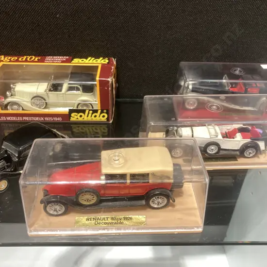 Collection of Vintage Diecast Solido Boxed Model Cars x 5