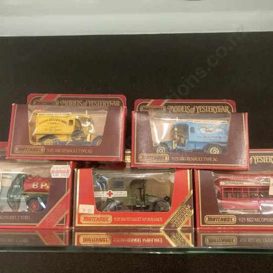 Vintage Matchbox Models of Yesteryear Boxed x 5
