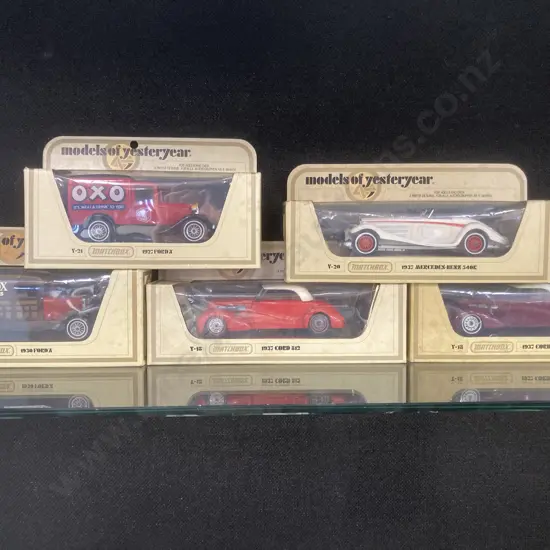 Vintage Matchbox Models of Yesteryear Boxed x 5