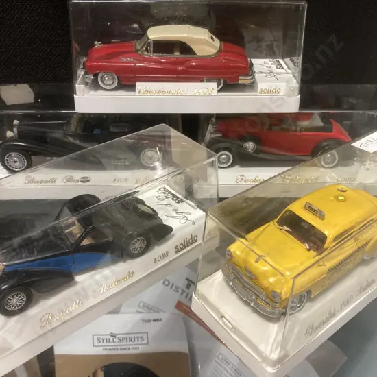 Collection of Vintage Diecast Age D'or Solido Boxed Model Cars x 5