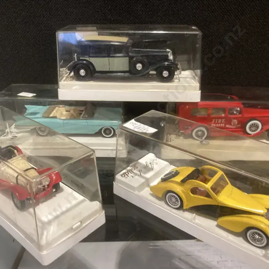 Collection of Vintage Diecast Age D'or Solido Boxed Model Cars x 5