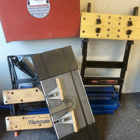 B&D Workmate 200, Moller Professional Work Bench, Sears Craftsman Router Table