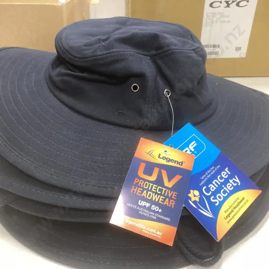 New Legend Headwear 'The Surf Hat' x 5, Size 59cm, Heavy Brushed Cotton