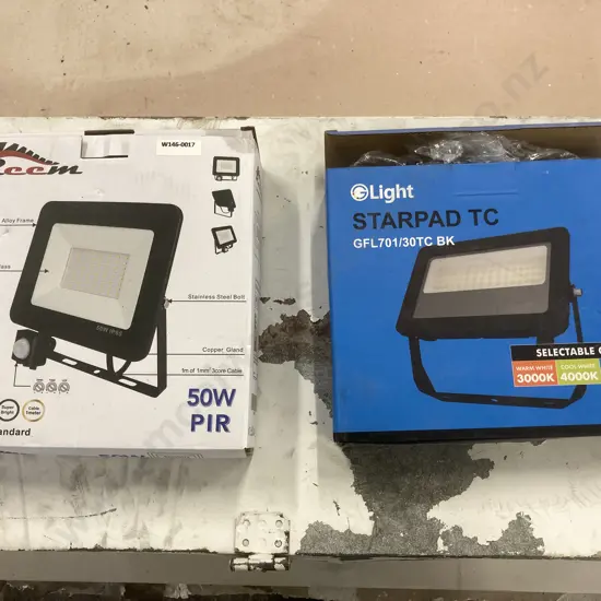 Reem 50W LED Sensor Floodlight And Starpad TC LED Floodlight