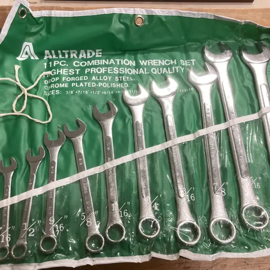 Alltrade 11 Pc. Combination Wrench Set, 3/8" to 15/16"