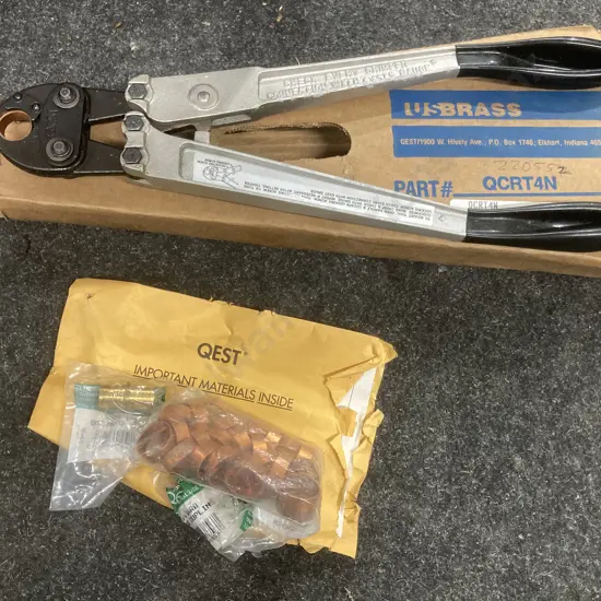 USBrass Crimping Tool, 3/4" Aluminium, With Manual & Box Etc