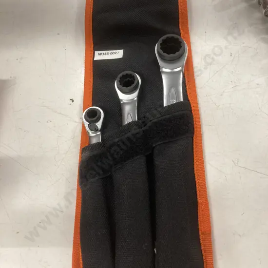 Bahco Ratchet Spanner Set 8mm to 19mm, 3 piece