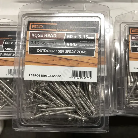 Ecko Rose Head 60 x 3.15mm 10 x 500g Packs, Outdoor / Sea Spray