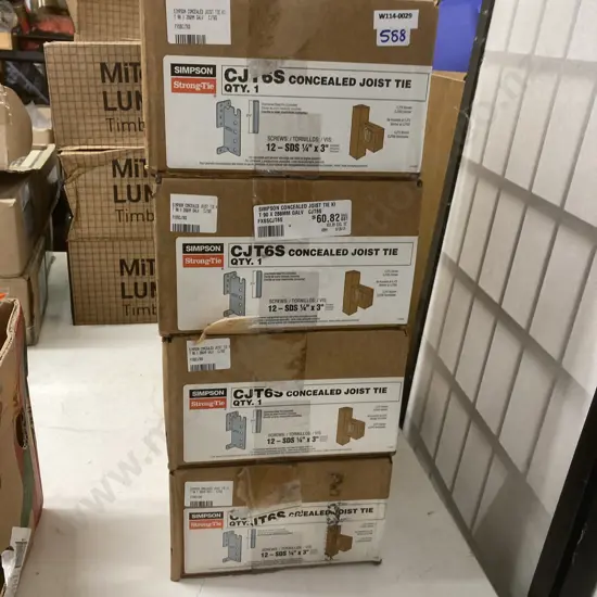 Simpson Concealed Joist Ti-Kits - 90 x 286mm Galv X 4 (CTJ6S)