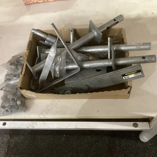 Box of Bomac & Galv Items Packets of Nuts Etc