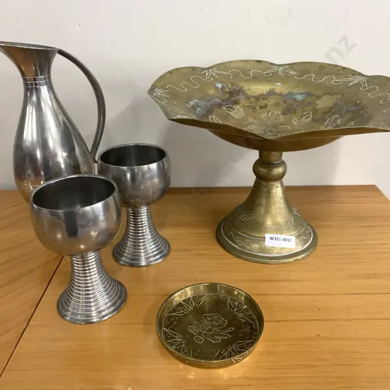 Assortment of Brass & Pewter Ware