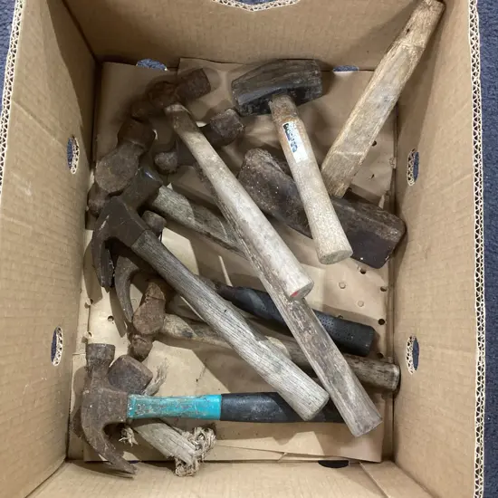Box Lot Assorted Hammers