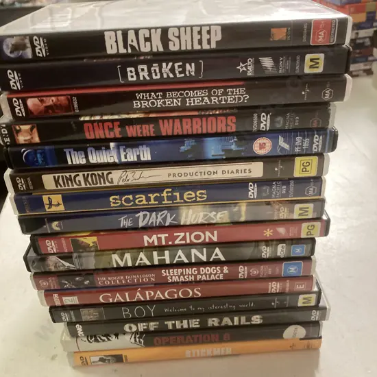 Lot of 16 DVDs, Black Sheep, Broken, Scarfies, Quiet Earth, Mahana, Stickmen, Mt Zion Etc