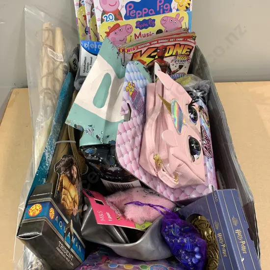 Assortment of Childrens Items, Purse Pets, Peppa Pig, Magazines Etc