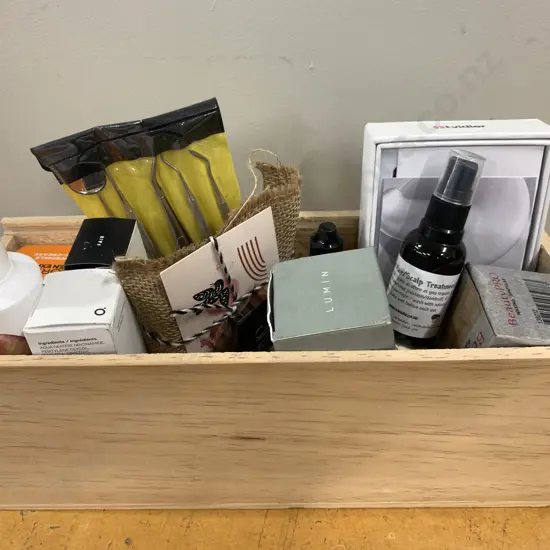 Wooden Box, New Tvidler Ear Wax Cleaner, Face Products, Soap Etc