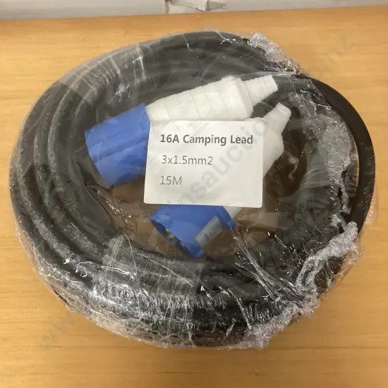New 16A Camping Lead, 3 x 1.5mm2, 15m