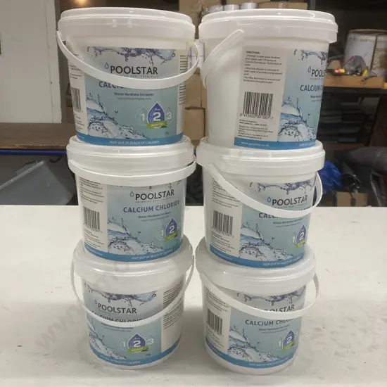 Lot of 6 x 2Kg Poolstar Calcium Chloride