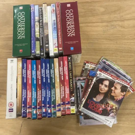 Lot of DVD's, Cookson, Rod Stewart, Andre Rieu, NZ Rugby Etc