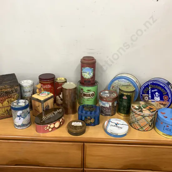 Assortment Of Vintage Tins
