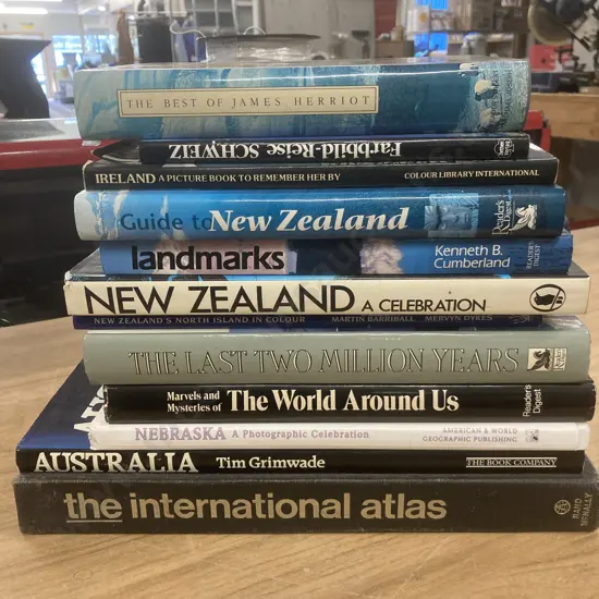 Lot of Books, James Herriot, Landmarks, Nebraska, Ireland Etc