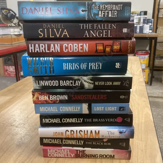 Lot of 11 Novels - Grisham, Coben, Connelly Etc