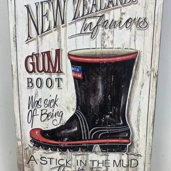 Gumboot Picture On Canvas, 45 x 30cm