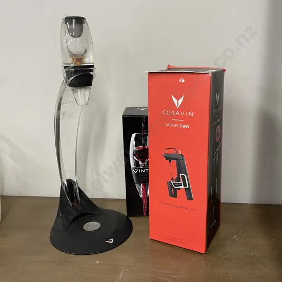 As New in Box Coravin Model Two Wine Pourer and Vinturi Wine Aerator with one other