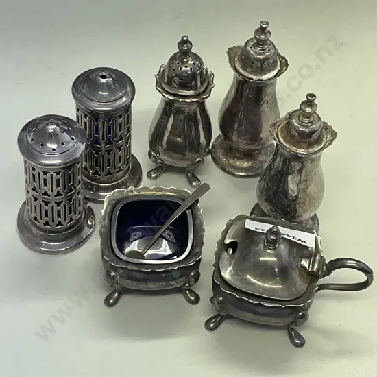 Assorted Silver Plated Cruet items