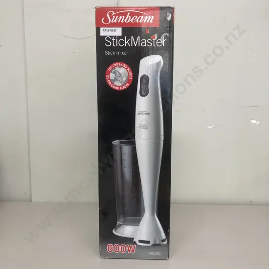 New Sunbeam Stickmaster Stick Mixer, Model SM6200, 600W