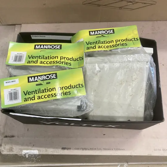 Lot of 4 Manrose 150mm White Cowls