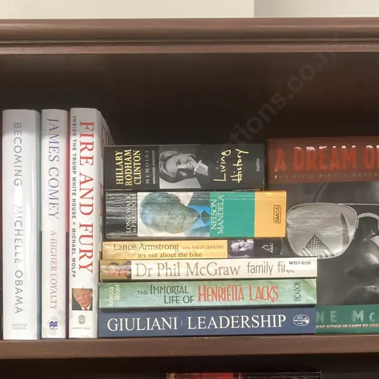 Lot of 13 Books, Obama, Clintons, Fire & Fury, Long Walk To Freedom Etc