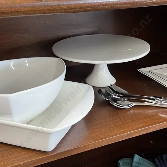 Assorted Serveware with Knives, salad servers, cheese knives and forks etc