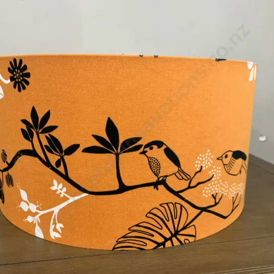 Modern Lamp Shade Orange/Black & White With Native Detail